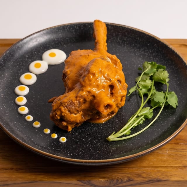 Lamb Shank Tikka Masala.